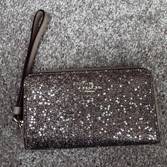 Coach Glitter Wristlet Clutch - Picture 1 of 5